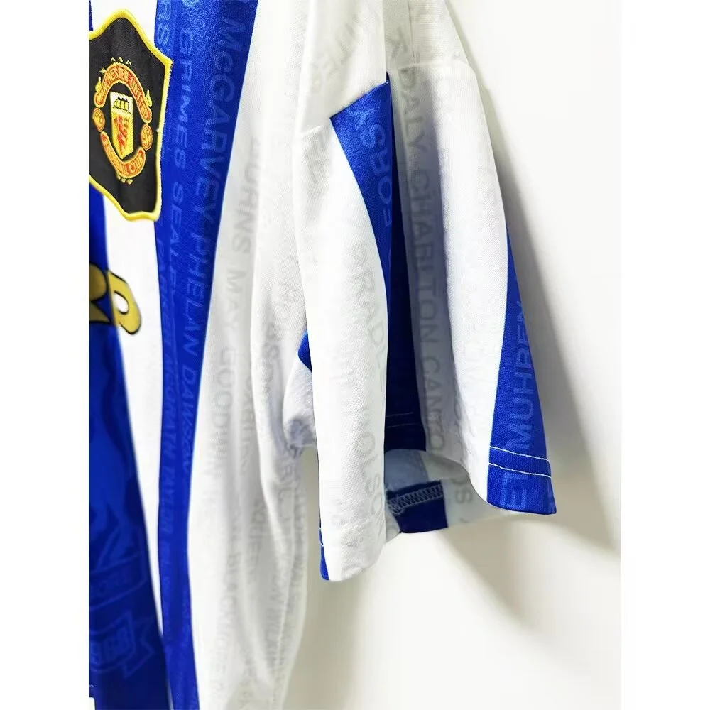 Retro 1995-1996 Manchester United Third Away Football T-Shirt Thai Quality