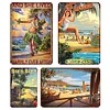 4PCS Hawaiian Style - Metal Tin Signs Set(8*12Inch/12*16Inch)