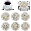 6 Pcs DIY Diamond Art Coasters Kits Dot Paint for Coaster Craft Kits Waterproof