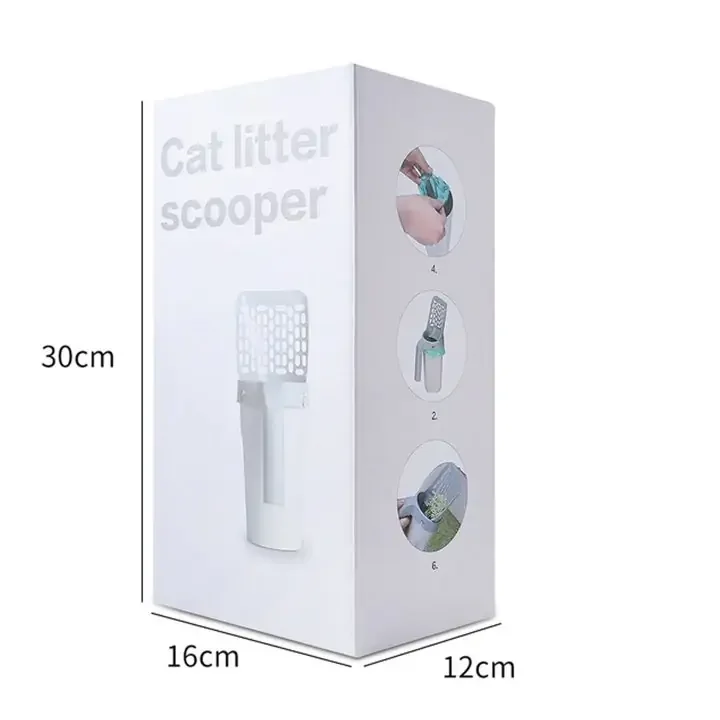 Multifunctional Cat Litter Shovel With Holder Color Block - Temu