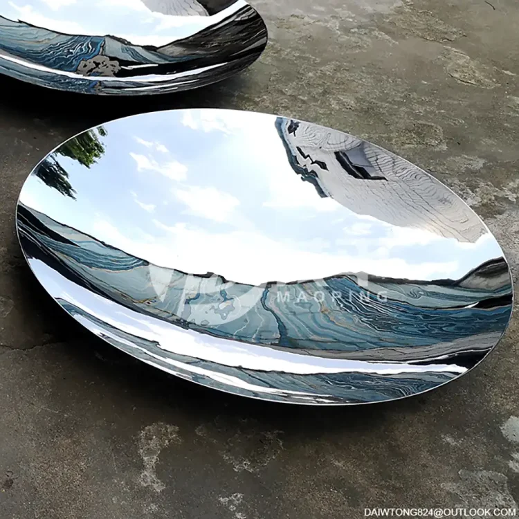 1000mm mirror stainless steel concave disc