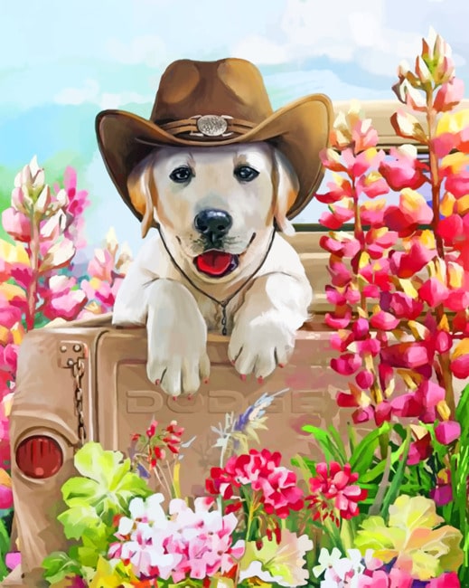 

Western Dog – Paint By Numbers - 40*50CM, 501 Original