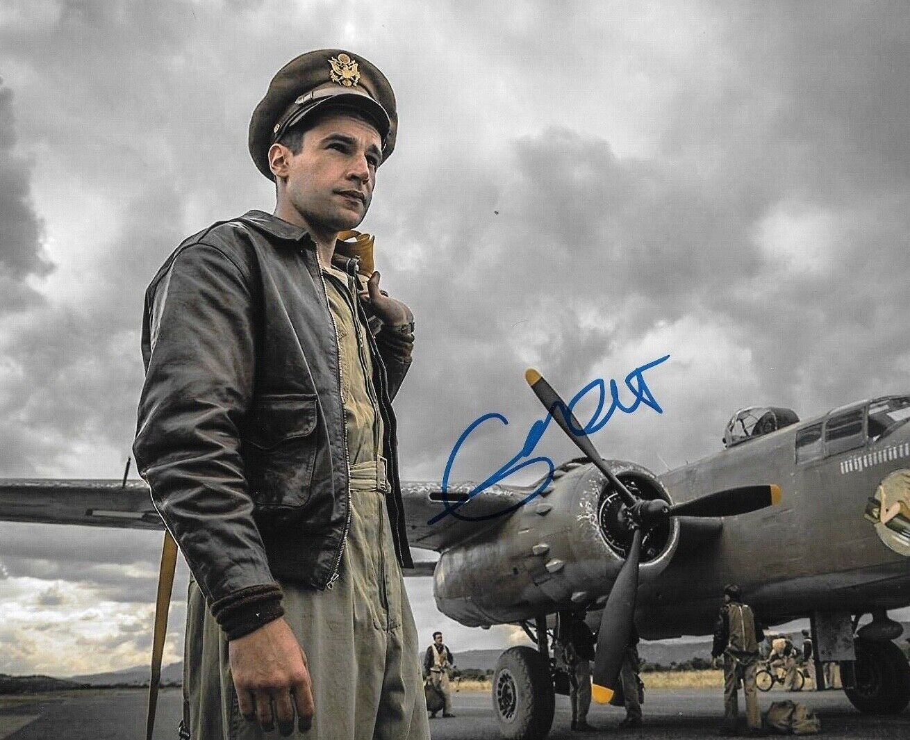 * CHRISTOPHER ABBOTT * signed 8x10 Photo Poster painting * CATCH-22 * COA * 2