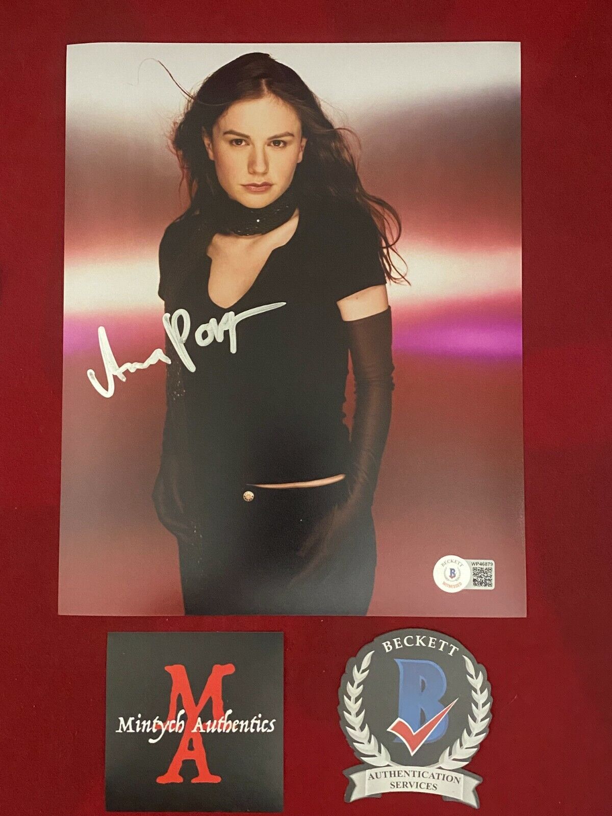 ANNA PAQUIN AUTOGRAPHED SIGNED 8x10 Photo Poster painting! X-MEN! ROGUE! BECKETT COA!