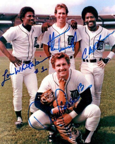 REPRINT - DETROIT TIGERS Trammell - Whitaker Signed Autographed 8 x 10 Photo Poster painting RP