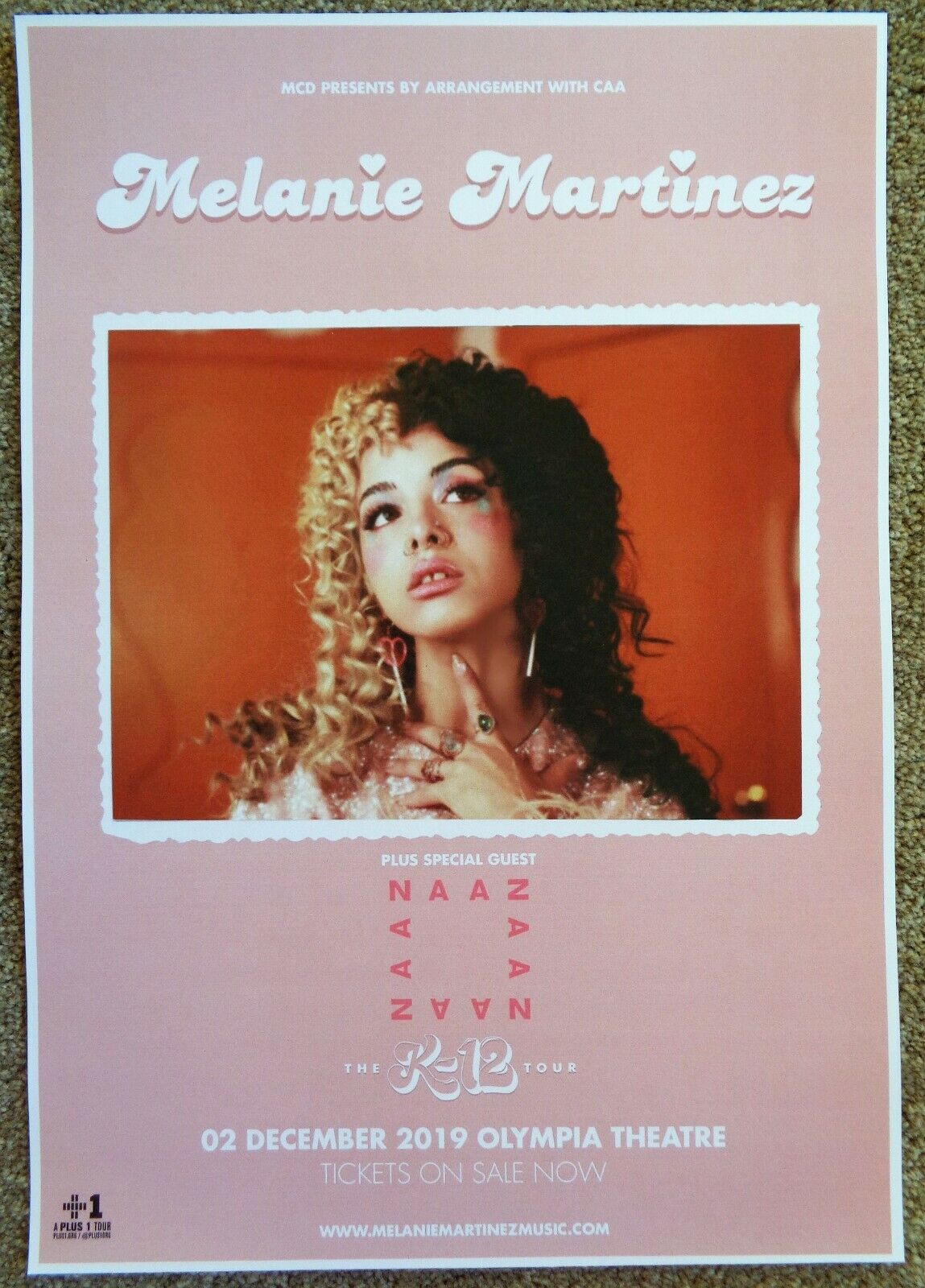 MELANIE MARTINEZ 2019 Gig POSTER Dublin Ireland K-12 Tour Concert