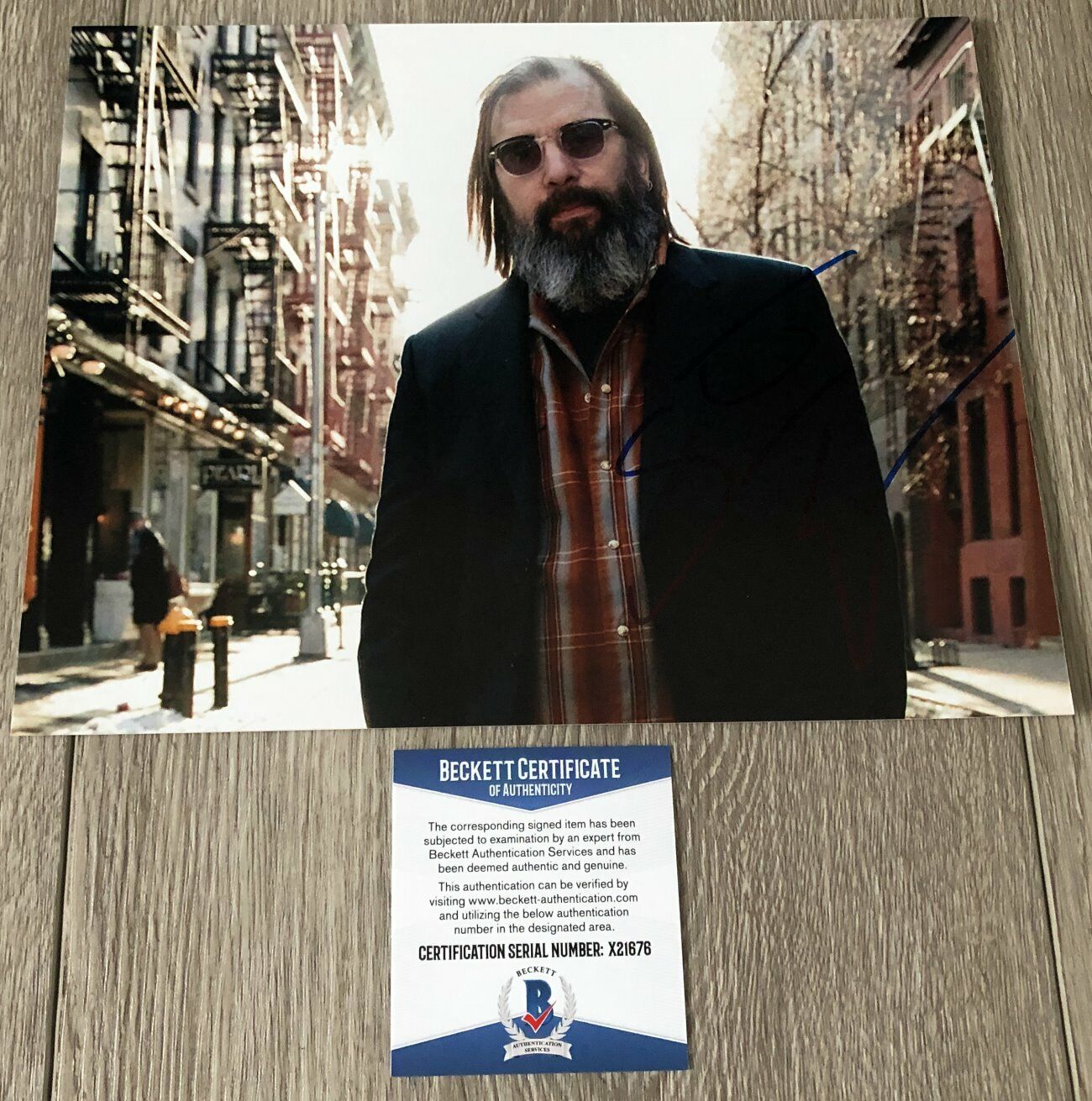 STEVE EARLE FOLK SIGNED AUTOGRAPH PROMO 8x10 Photo Poster painting B w/ BECKETT BAS COA