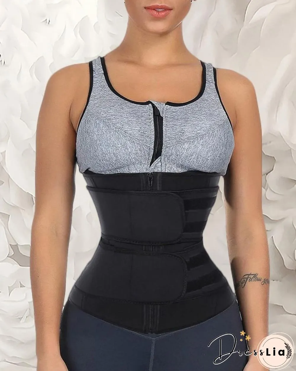Solid Waist Trainer Corset Neoprene Sweat Belt Tummy Slimming Sport Shapewear Breathable