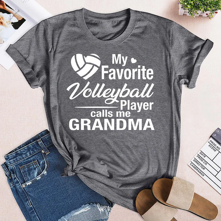 My Favorite Player Calls Me Grandma (Light) Short-Sleeve T-Shirt