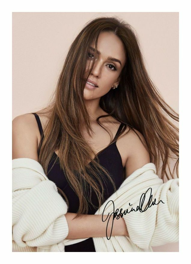 JESSICA ALBA AUTOGRAPH SIGNED PP Photo Poster painting POSTER