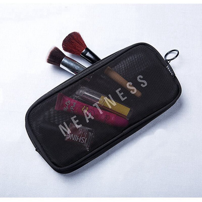 Travel Cosmetic Bag Women Zipper Make Up Transparent Makeup Case Organizer Storage Pouch Toiletry Beauty Wash Kit Bags