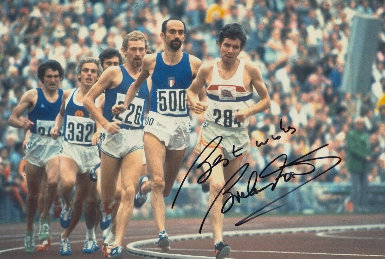 Brendan Foster Hand Signed 12x8 Photo Poster painting - Olympics Autograph 2.