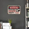 Warning Signs - Metal Tin Signs(12*16Inch)
