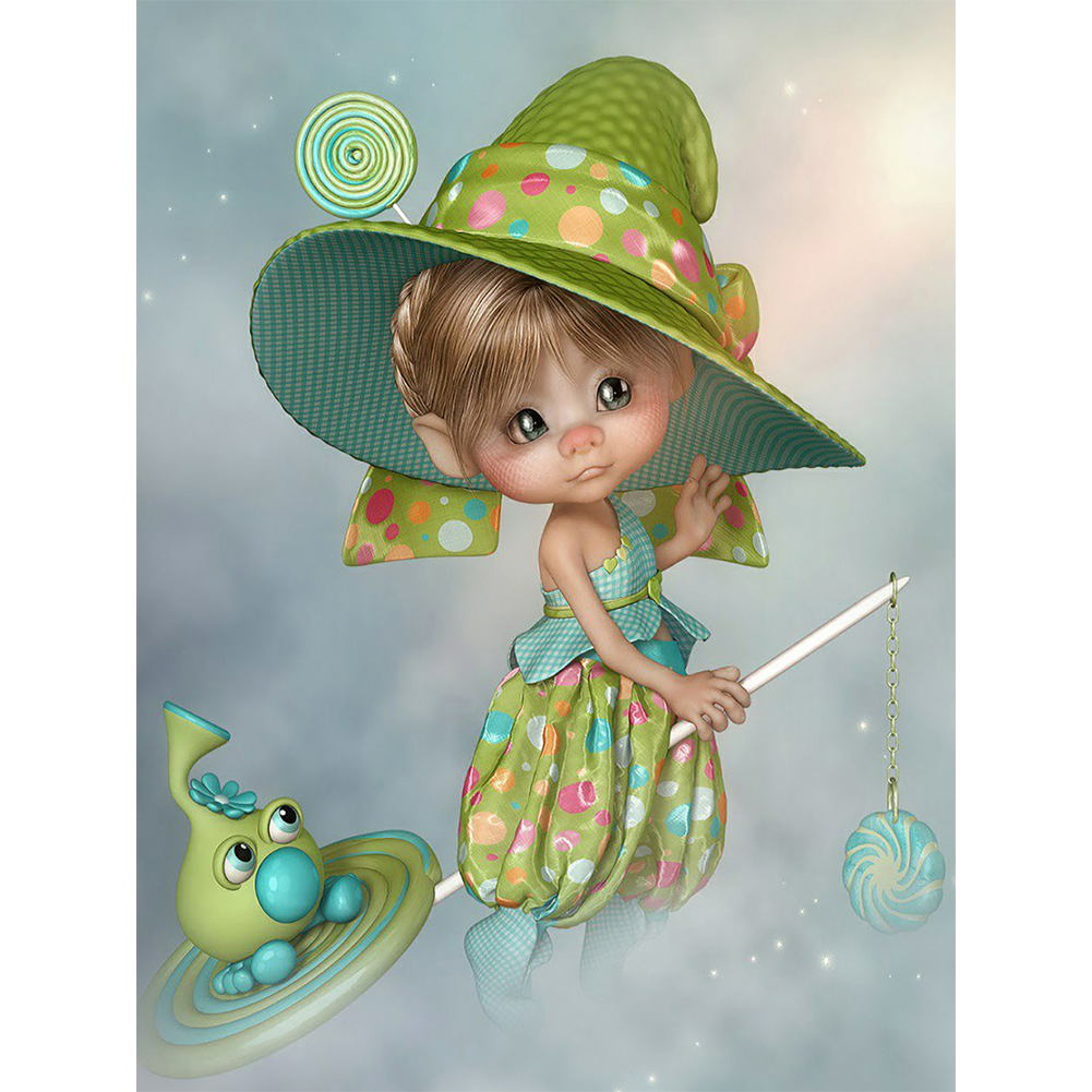 

Fairy Girl - Round Drill Diamond Painting - 30*40CM, Round diamond 30*40cm, 501 Original