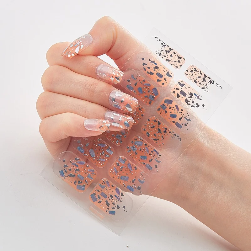 Applyw Nails With Creative Nail Polish Colorful Nail Polish Nailart Sticker Nail Designs Full Cover Nail Stickers Women Salon