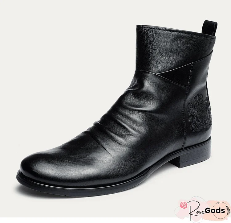 Men's Handmade Genuine Leather Chelsea Boots-Black Friday Sale 40% Off