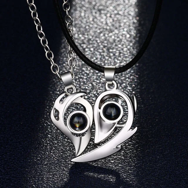I Love You Magnetic Projection Necklace