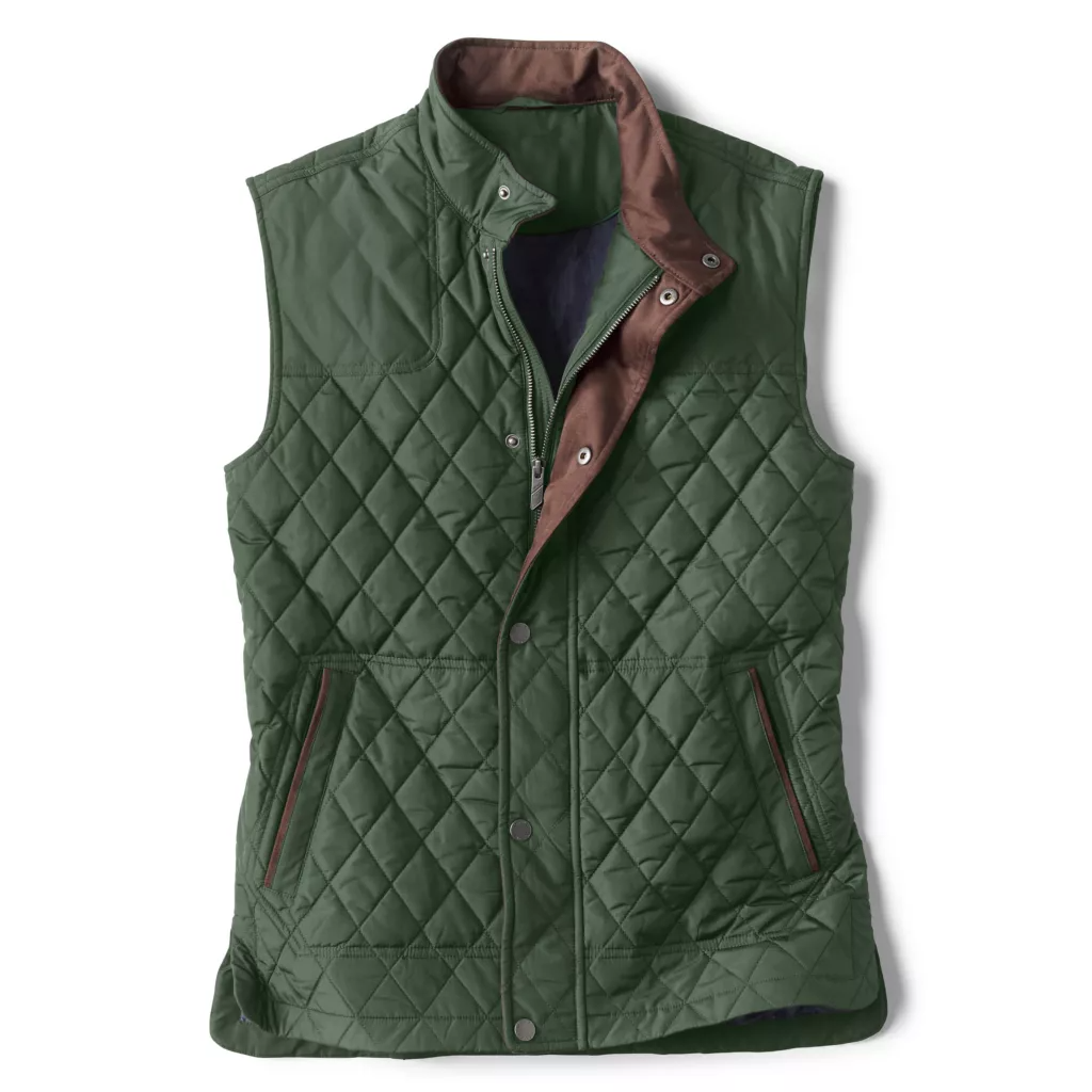 Men's Vintage Quilted Down Puffer Stand Collar Vest-inspireuse