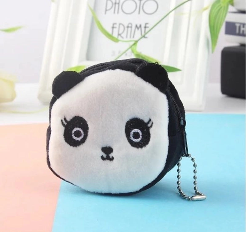 Cute Small Three-dimensional Cartoon Zipper Plush Change Purse