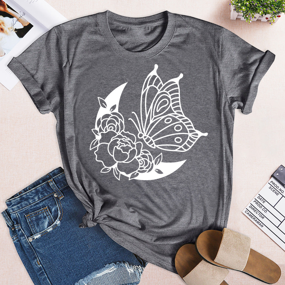 HMD moon Butterfly insectT-shirt Tee -04874-Guru-buzz