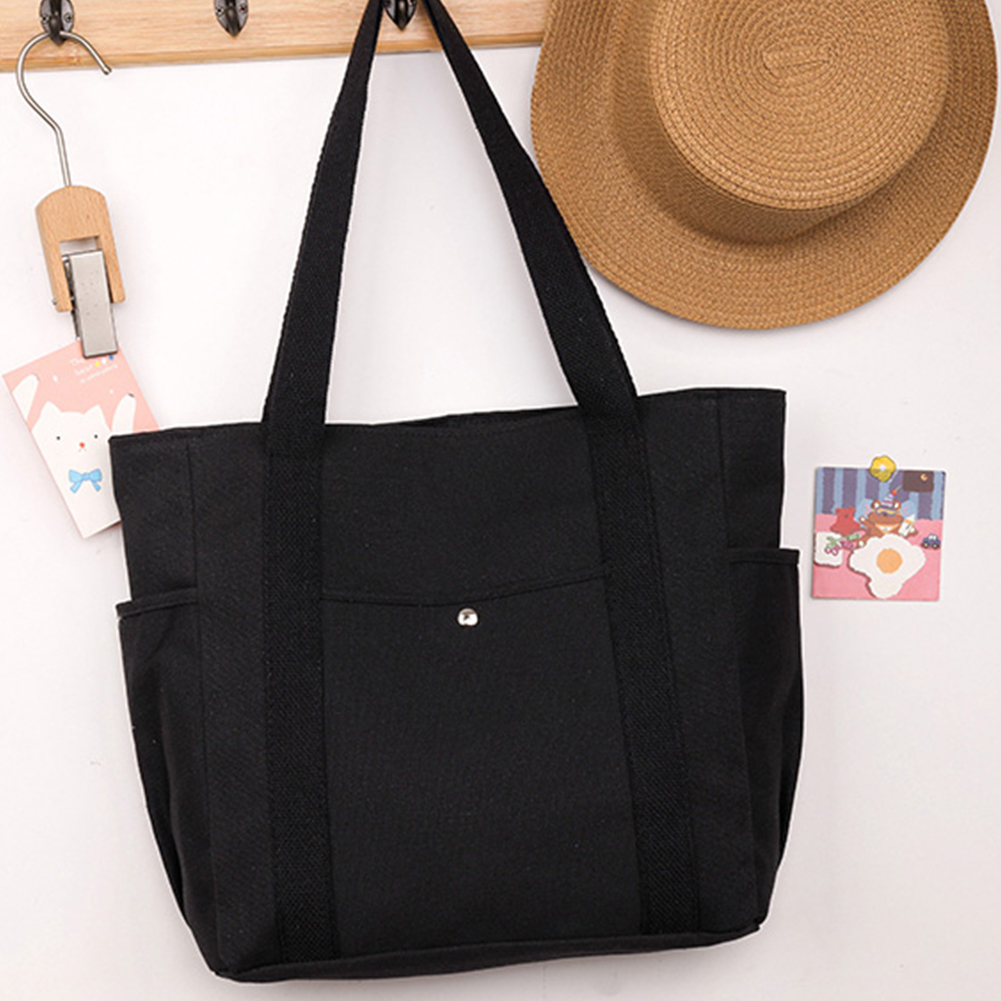 Proslotss fashions luxury bag Women Multi Pocket Handbag Lightweight Canvas Shoulder Bag Versatile Student Bookbag College Travel Bag Shopping Bag