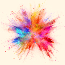 splash of vibrant colors