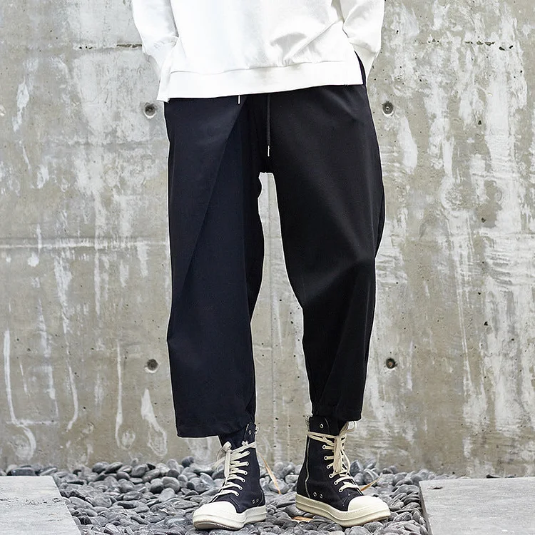 High-rise Design with Dark Japanese Trendy Casual Pants-dark style-men's clothing-halloween