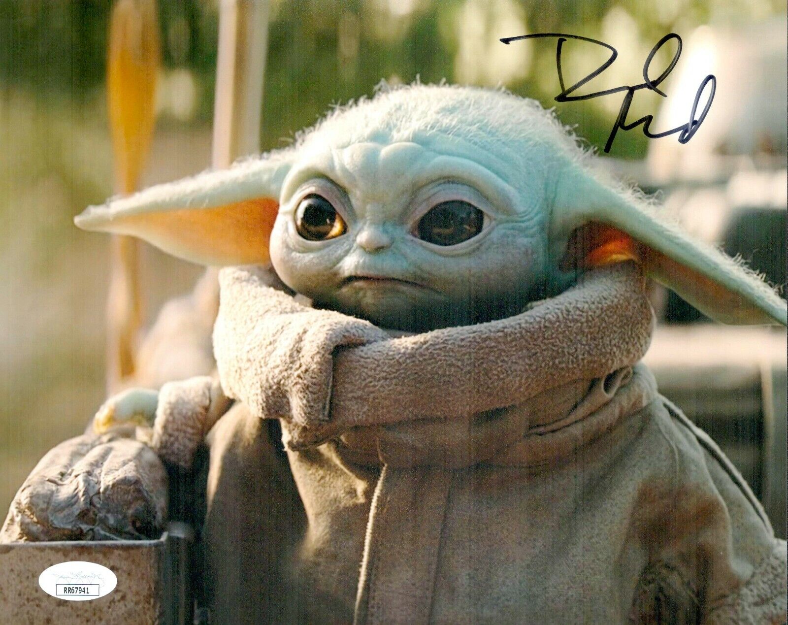 DAVID ACORD Signed 8x10 Mandalorian BABY YODA GROGU Photo Poster painting Autograph JSA COA