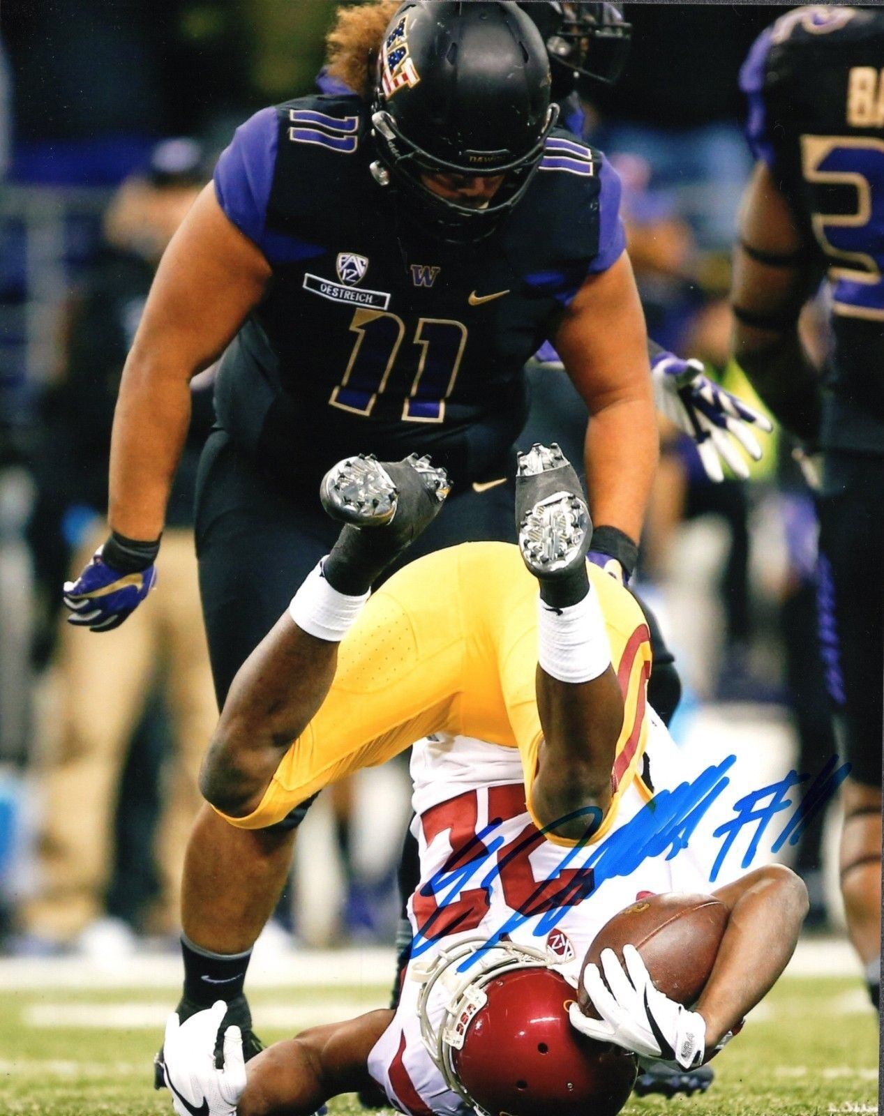 Elijah Qualls 8x10 Photo Poster painting #6 Autographed Signed AUTO UW Washington Huskies