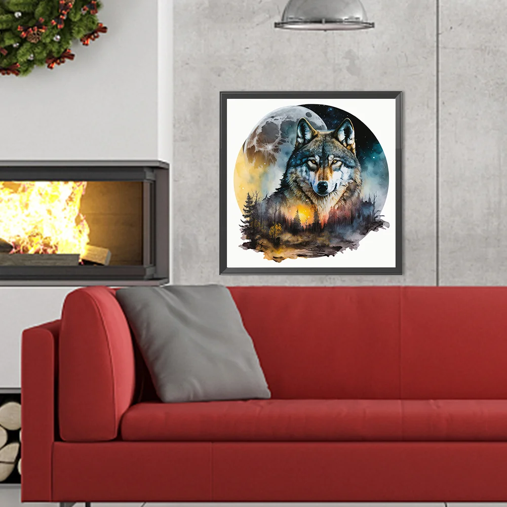 Diamond Painting - Full Round Drill - Wolf(Canvas|40*40cm)