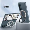Suitable for Samsung ZFold mobile phone case external 360 rotating bracket magnetic wireless charging ultra-thin protective cover