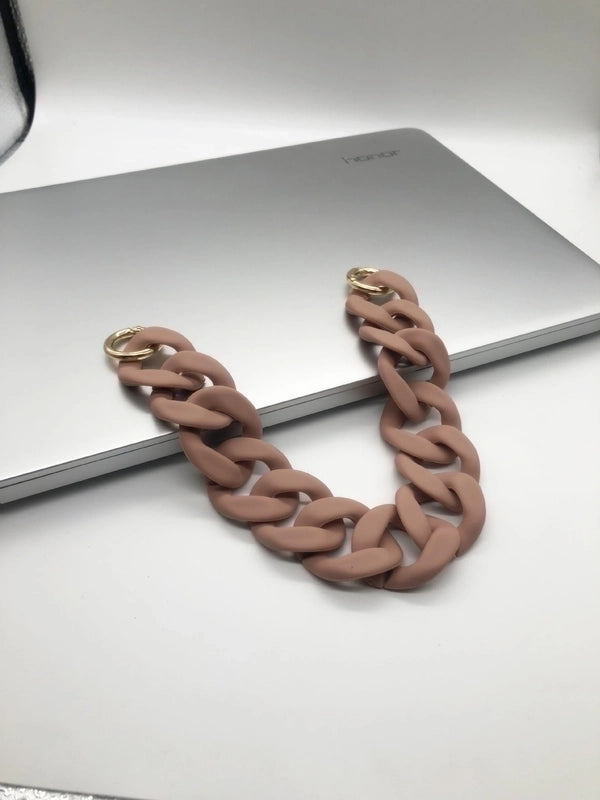 European And American Acrylic Chain Resin Rubber Hardware Acrylic Bag Chain Shoulder Strap Handmade Detachable Chain Women’s Bag