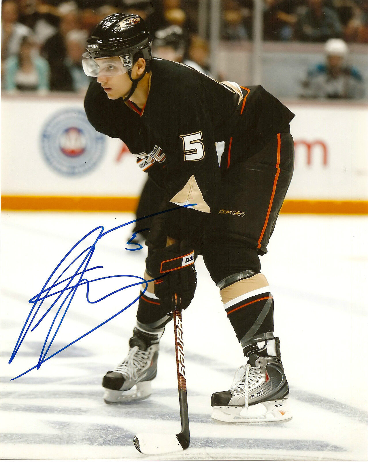 Anaheim Ducks Luca Sbisa Signed Autographed 8x10 Photo Poster painting COA TWO