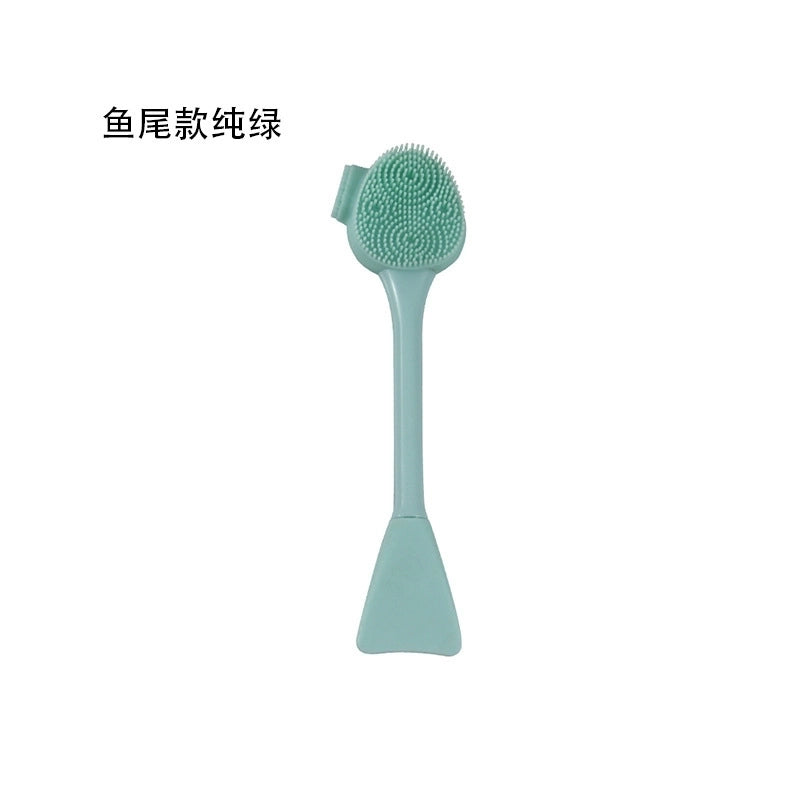 Double-headed Silicone Facial Cleansing Brush Mud Mask Applying Brush