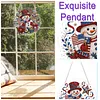 Anniversary Snowman DIY Diamond Painting Pendant Double Sided 25cm