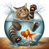 Cat Fish - Full Round Drill Diamond Painting