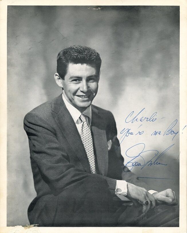 Vintage EDDIE FISHER Signed Photo Poster painting - Charles Herbert Collection