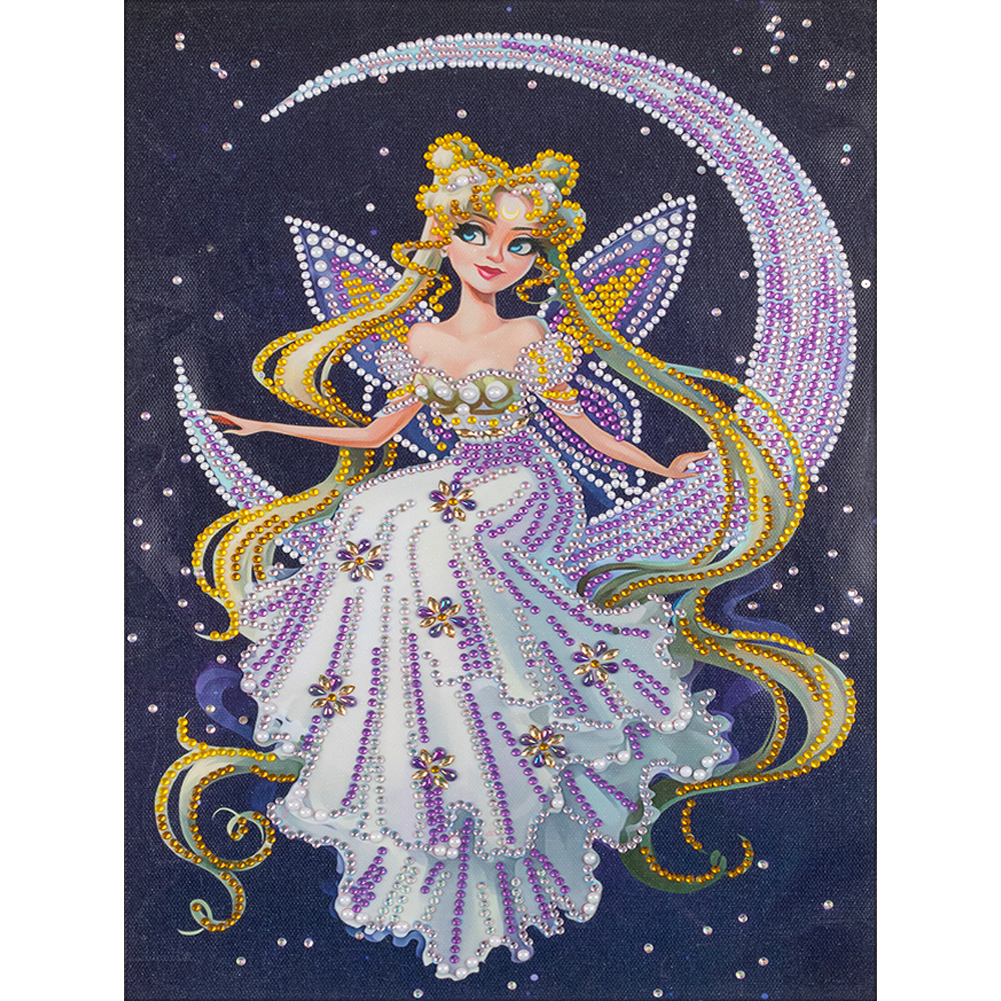 Moon Fairy-Crystal Rhinestone Diamond Painting