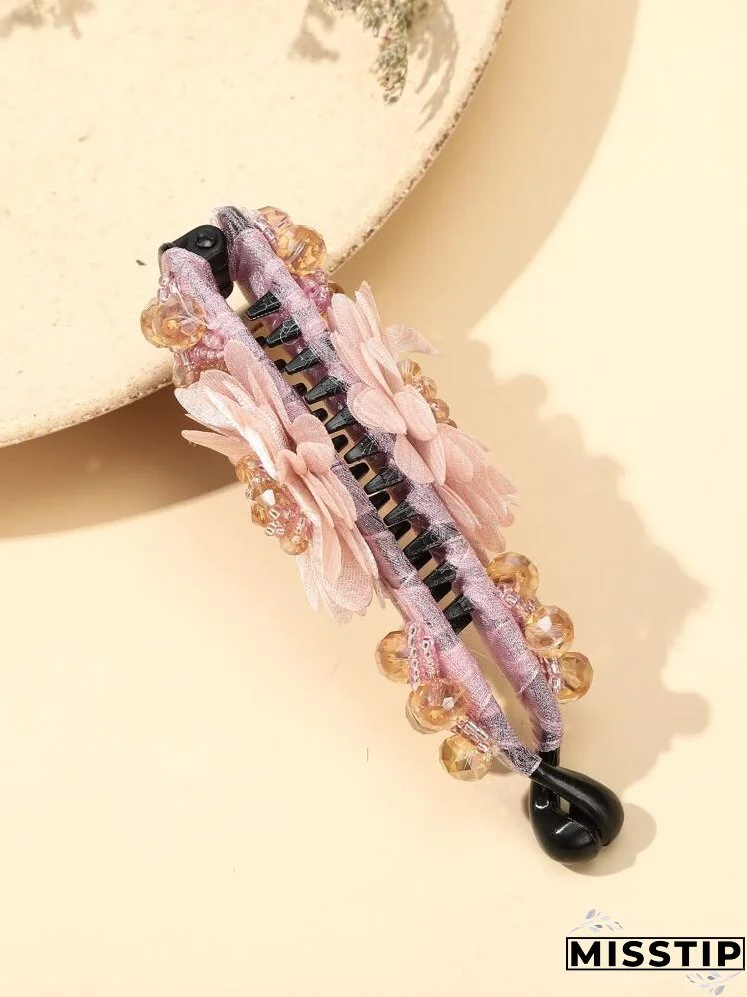 Flower Decor Hair Clip