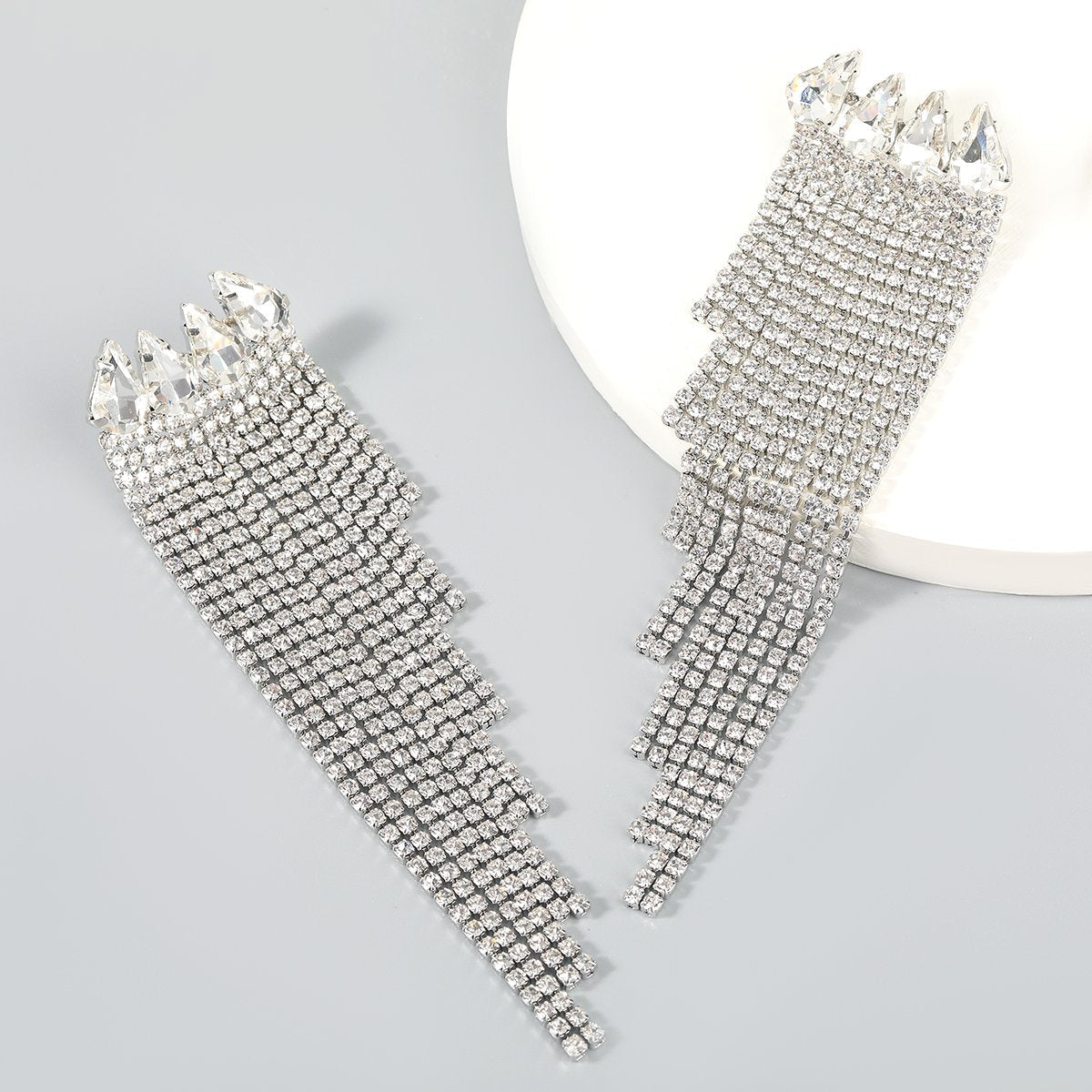 Rhinestone Long Tassel Women's Earrings Dinner Party | Oxredo Shop Ramadan Sale