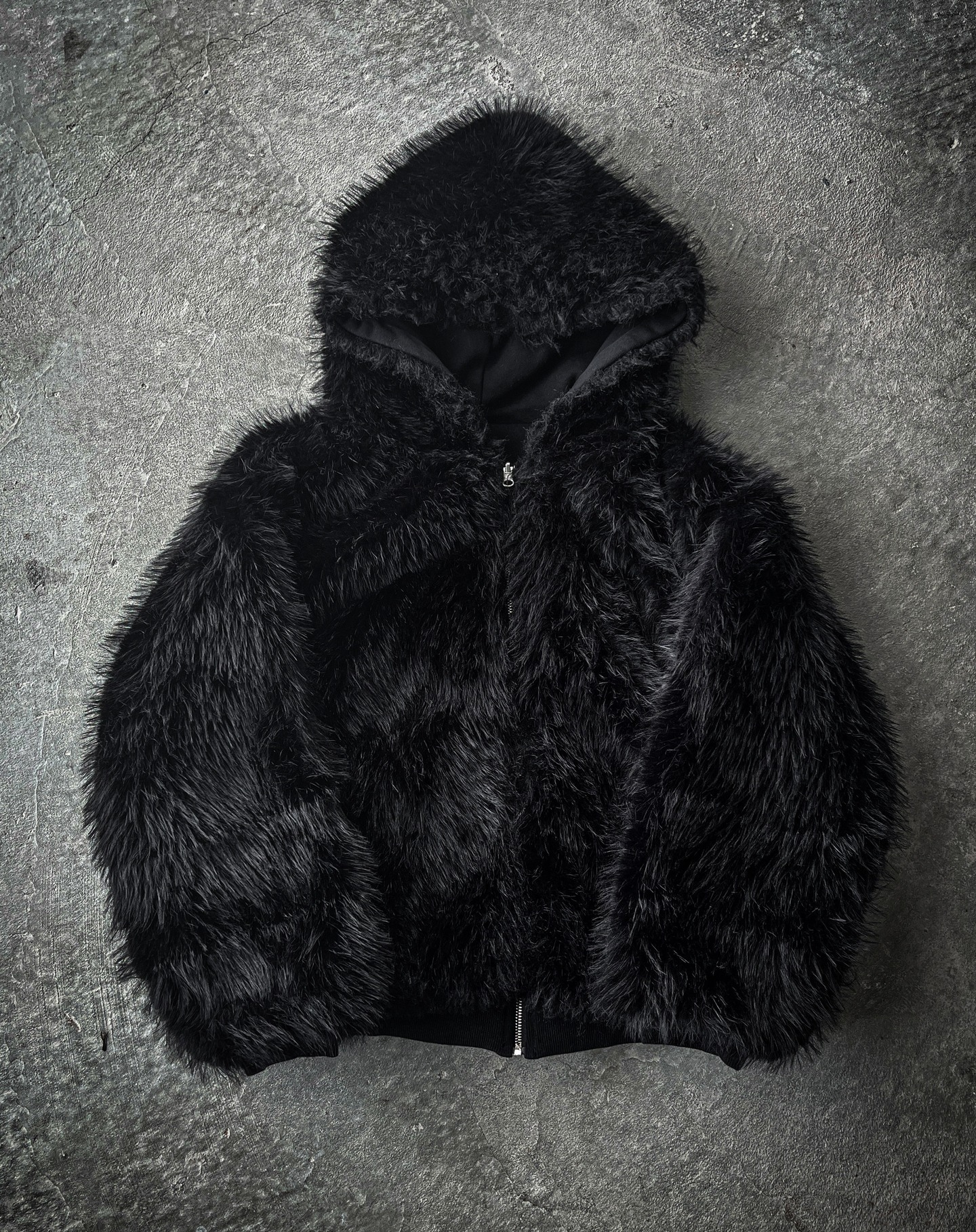 Reversible Fur Hoodie