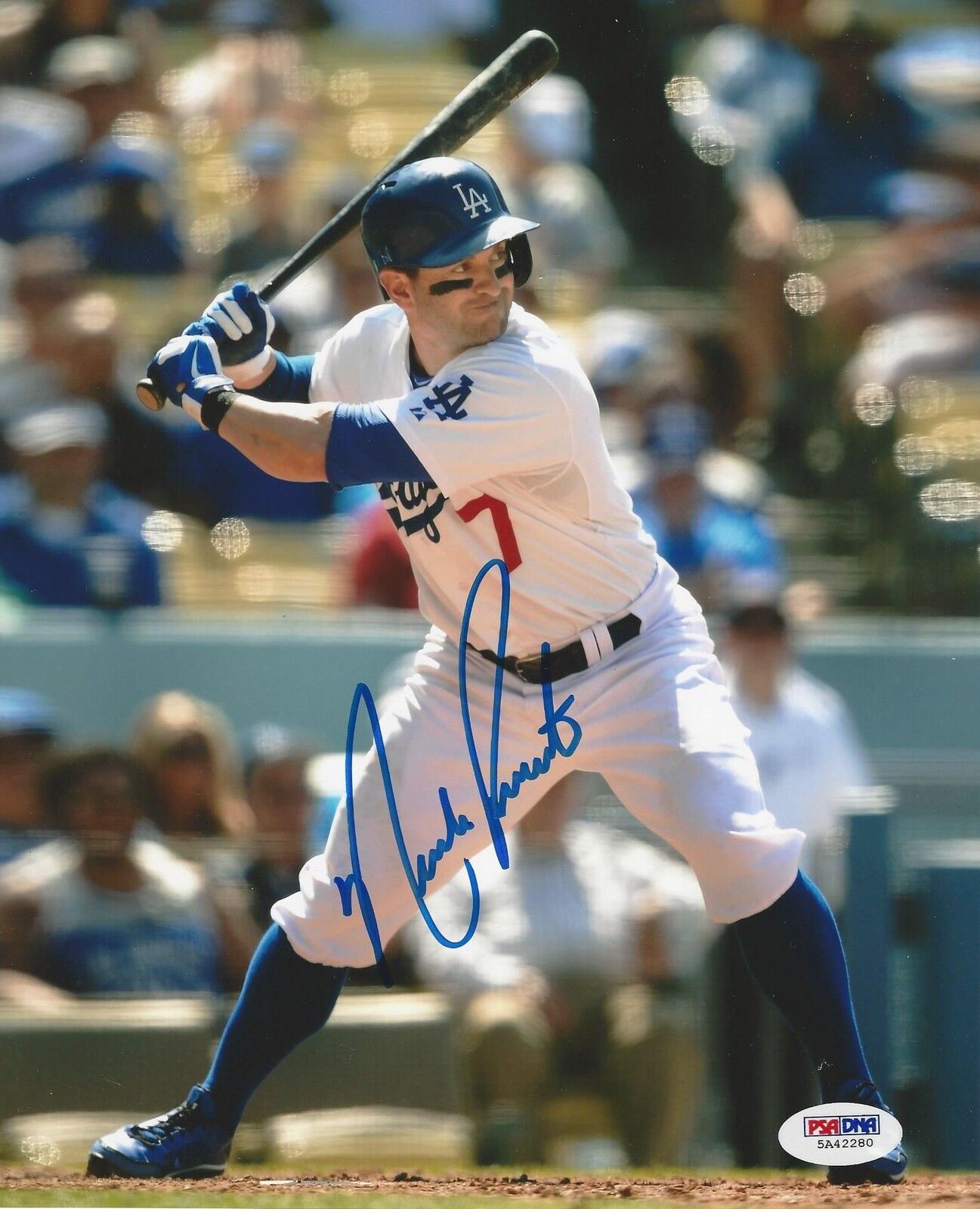 Nick Punto Los Angeles Dodgers signed 8x10 Photo Poster painting PSA/DNA #5A42280