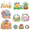 5D DIY Special Shaped Diamond Painting Easter Egg Bunny Festival Hanging With Lamp String Kit