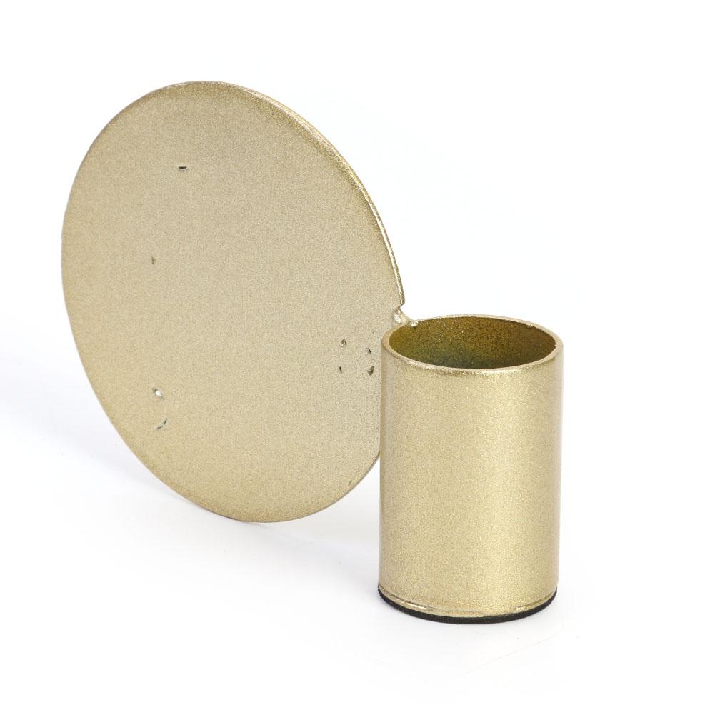 

Simple Gold Metal Candle Holder, 501 Original