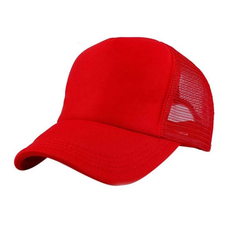 Blank Summer Men Adjustable Breathable Solid Casual Baseball Caps Womens Outdoor Trucker Hats Mesh Snapbacks Sun Hats