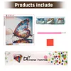 Diamond Painting -DIY Round Drill Butterfly(40x40cm)