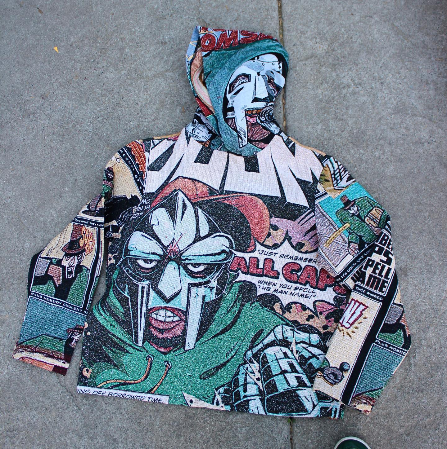 Hip Hop Mask Rap Tapestry Hoodie