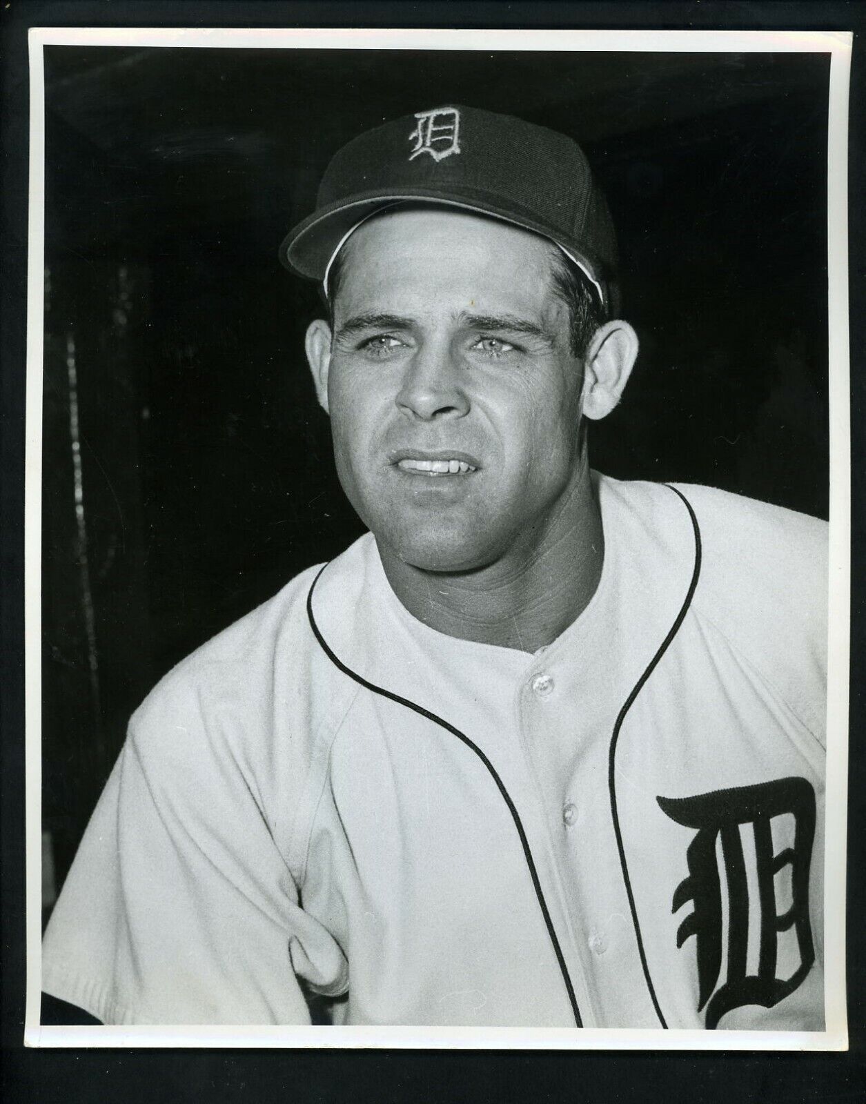 Ray Boone Detroit Tigers circa 1950's Press Original Photo Poster painting