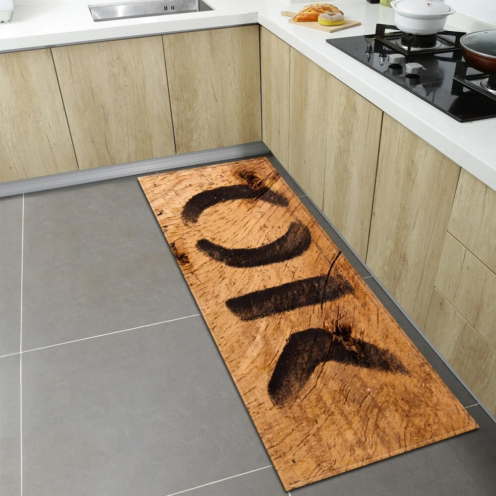 Nordic Kitchen Floor Mat Home Entrance Doormat Bedroom Living Room Decoration Long Carpet Hallway Balcony Bathroom Anti-Slip Rug