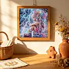 Rainy Beaded Girl Special Shaped 5D DIY Partial Drill Diamonds Dots Gem Art Kits for Adults Beginners Home Decor Diamond Dots Paintings Diamonds Paintings Gem Art 11.81 X11.81inch